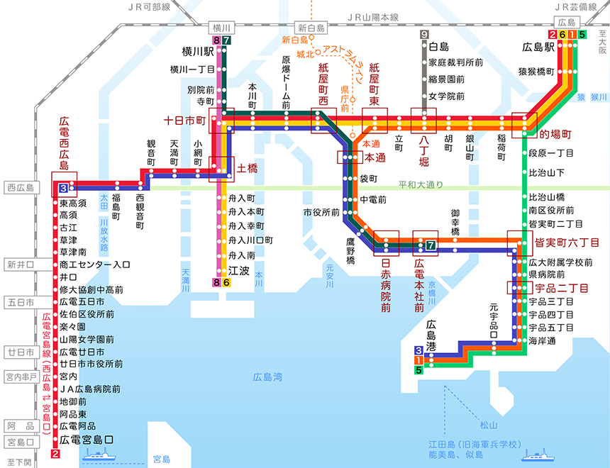 廣島路面電車一日券介紹、購買地點、使用方式、票價