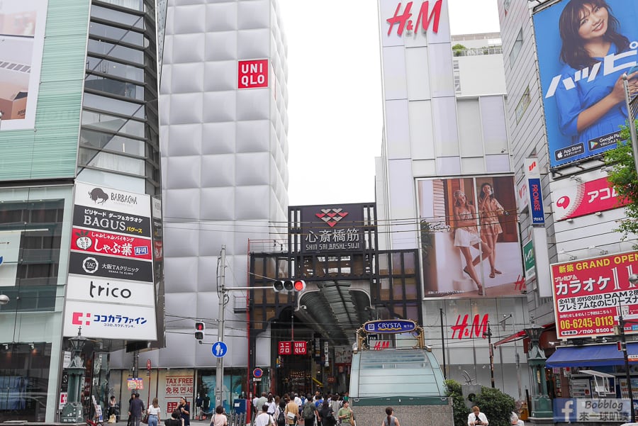 大阪難波戎橋筋商店街逛街購物、服飾包包、雜貨、美食