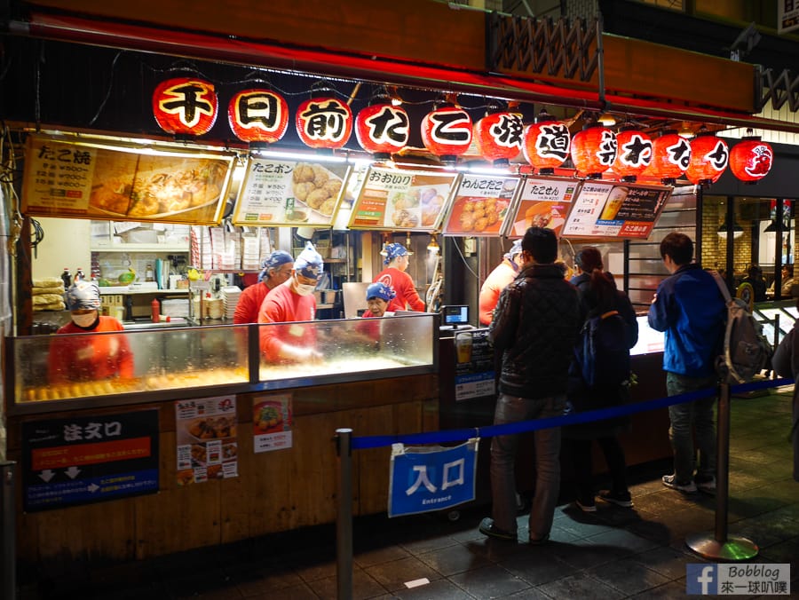 大阪難波美食|章魚燒道樂千日前本店、有名好吃章魚燒