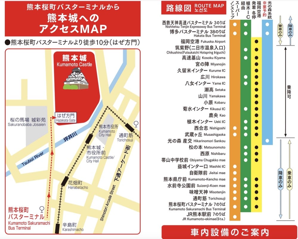 福岡到熊本三種交通方式整理|JR九州鐵路、九州新幹線、高速巴士