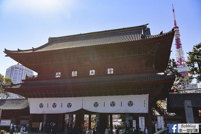 東京增上寺,芝公園櫻花(拍東京鐵塔與寺廟結合的絕佳景點) @來一球叭噗日本自助攻略
