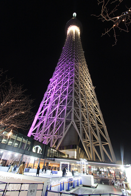 東京晴空塔夜景,天望甲板展望台夜景,晴空塔逛街