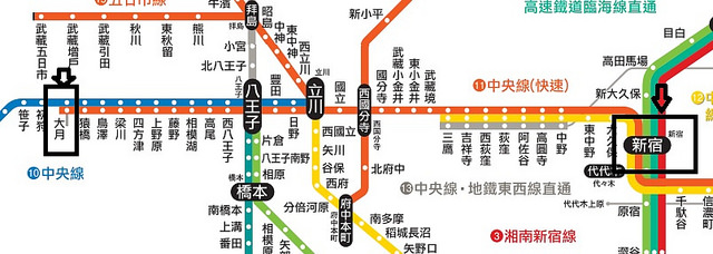 JR東日本鐵路路線圖