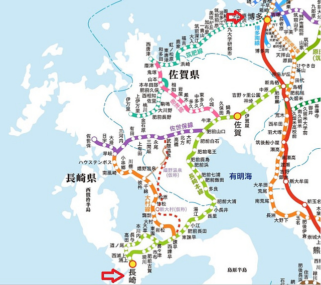 九州長崎島原交通方式整理(島原鐵道、直達巴士、熊本渡輪)
